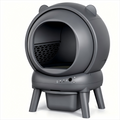Vivirata Automatic Litter Box, Self Cleaning Litter Box with App Control, Large Capacity for Multiple Cats, Noise & Odor Control, Dual Safety Sensors, Easy Maintenance with 2 Roll Garbage Bags, Gray